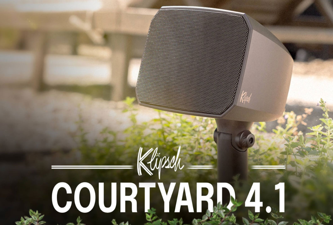 Klipsch Courtyard - Neues wetterfestes Außenlautsprechersystem für kraftvollen und klaren Klang